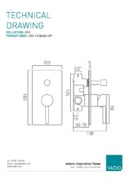 Zoo Shower Mixer Concealed with diverter - Image 2