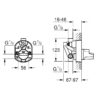Eurocube Concealed Shower Mixer with diverter - Image 4