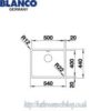 Blanco Andano 500-U S/Steel Undermount Sink - Image 2