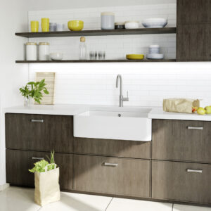 Villae Farmhouse Single Bowl Ceramic Kitchen Sink