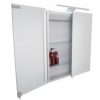 Sudbury Double Door Illuminated Cabinet - Image 3