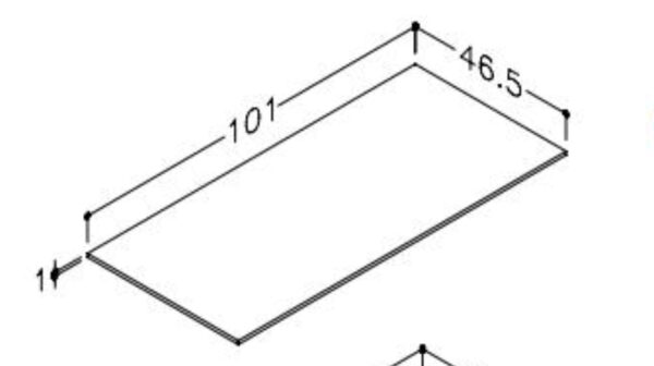 City Suspended Cabinet with HPL Top - Image 5