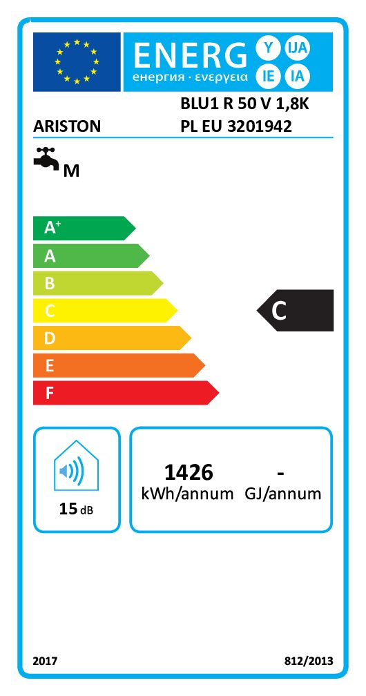 Ariston Blu 50 litre Electric Glasslined Water Heater - Image 3