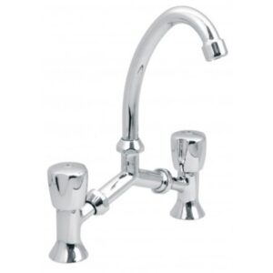 Warwick Adjustable Bridge pillar sink mixer chrome