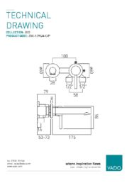Zoo 2 hole wall mounted Basin Mixer - Image 2