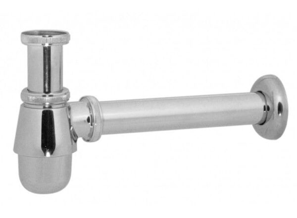 Chrome Shallow Bottle Trap 1 1/4"